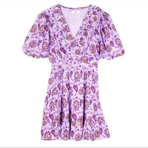Rahi Purple Floral Mini Dress